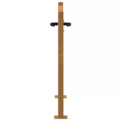  bambuszmintás corten acél kerti kapu 105 x 105 cm