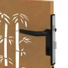  bambuszmintás corten acél kerti kapu 105 x 105 cm
