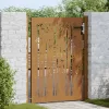  bambuszmintás corten acél kerti kapu 105 x 130 cm