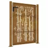  bambuszmintás corten acél kerti kapu 105 x 130 cm