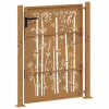  bambuszmintás corten acél kerti kapu 105 x 155 cm