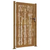  bambuszmintás corten acél kerti kapu 105 x 205 cm