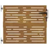  fűmintás corten acél kerti kapu 85 x 75 cm