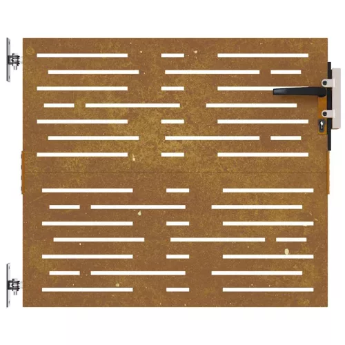  fűmintás corten acél kerti kapu 85 x 75 cm