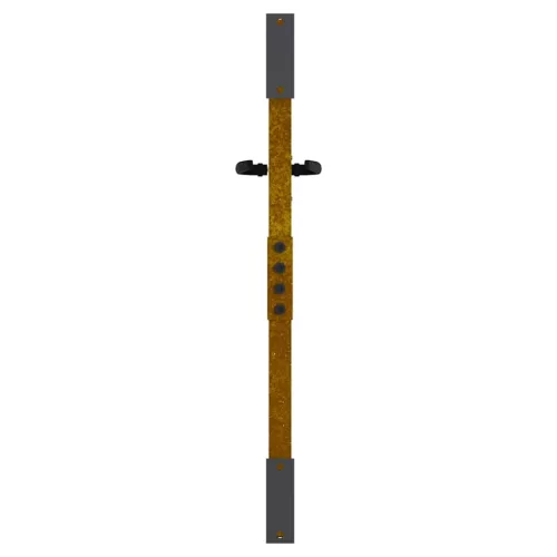  fűmintás corten acél kerti kapu 85 x 75 cm