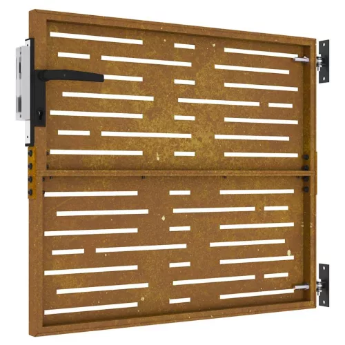  fűmintás corten acél kerti kapu 85 x 75 cm
