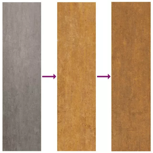  fűmintás corten acél kerti kapu 85 x 75 cm