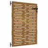  négyszögmintás corten acél kerti kapu 85 x 150 cm