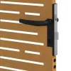  négyszögmintás corten acél kerti kapu 85 x 150 cm