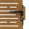  négyszögmintás corten acél kerti kapu 85 x 200 cm