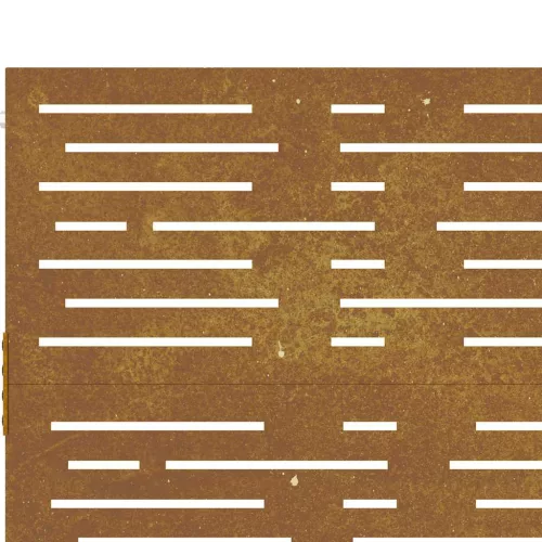  famintás corten acél kerti kapu 105 x 80 cm