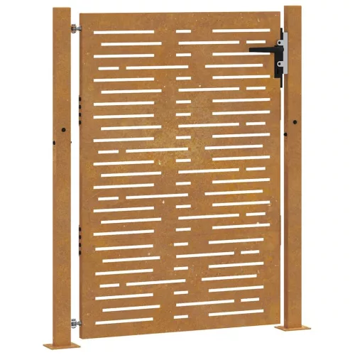  fűmintás corten acél kerti kapu 105 x 155 cm