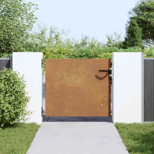  corten acél kerti kapu 85 x 100 cm