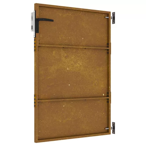  corten acél kerti kapu 85 x 125 cm