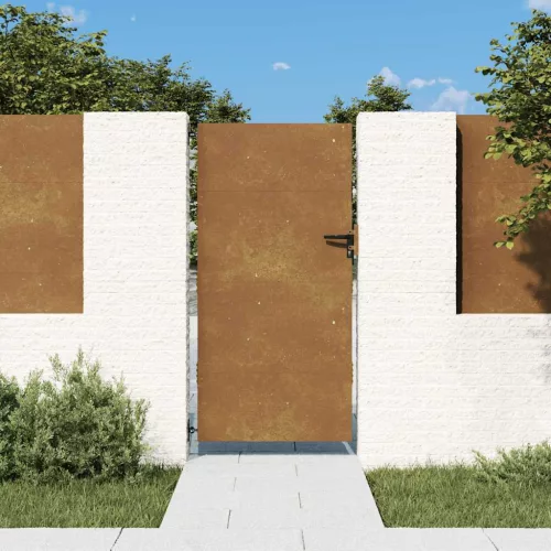  corten acél kerti kapu 85 x 200 cm