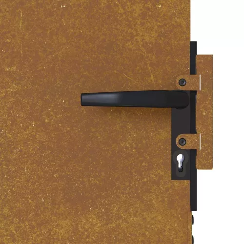  corten acél kerti kapu 85 x 200 cm