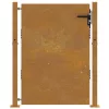  corten acél kerti kapu 105 x 130 cm