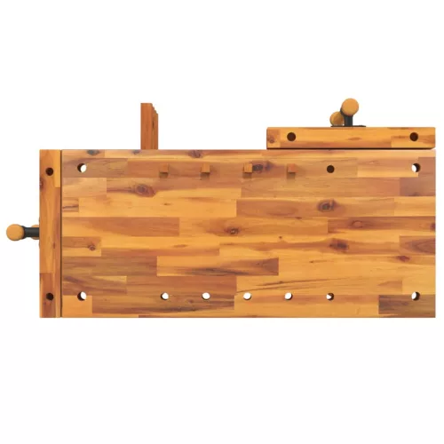  tömör akácfa munkapad satukkal 92 x 48 x 83 cm