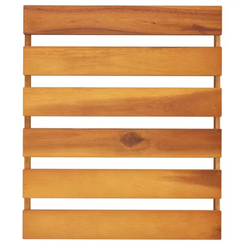  3 szintes barna tömör akácfa összecsukható polc 43 x 31 x 63 cm