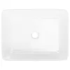  fehér téglalap alakú kerámia mosdókagyló 48x37x13 cm