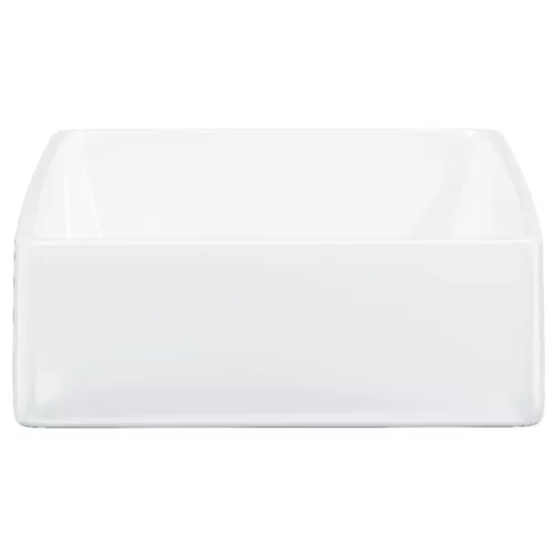  fehér négyzet alakú kerámia mosdókagyló 37x37x13 cm