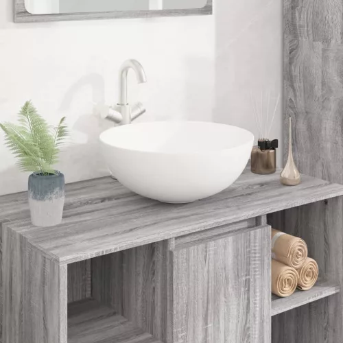  fehér kerek kerámia mosdókagyló 36x15 cm