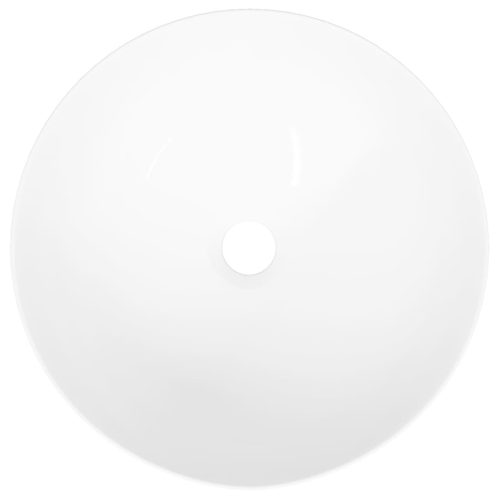  fehér kerek kerámia mosdókagyló 36x15 cm