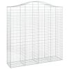  íves horganyzott vas gabion kosár 200x50x200/220 cm