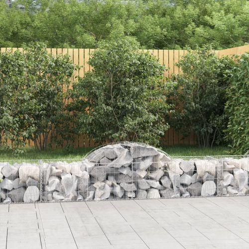  íves horganyzott vas gabion kosár 200x50x40/60 cm