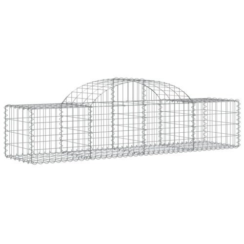  íves horganyzott vas gabion kosár 200x50x40/60 cm