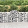  íves horganyzott vas gabion kosár 200x50x100/120 cm