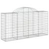  íves horganyzott vas gabion kosár 200x50x100/120 cm
