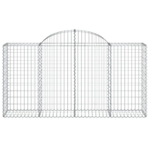  íves horganyzott vas gabion kosár 200x50x100/120 cm