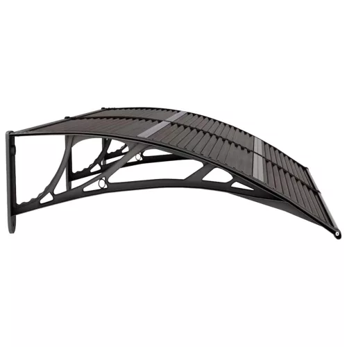  fekete polikarbonát ajtóelőtető 150 x 75 cm