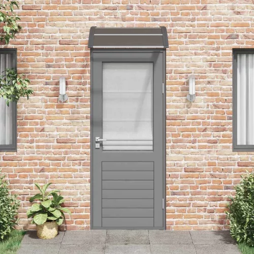  fekete polikarbonát ajtóelőtető 80 x 75 cm