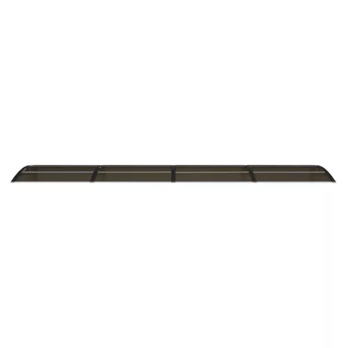  fekete polikarbonát ajtóelőtető 400 x 75 cm