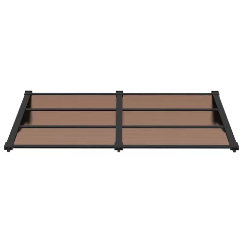  fekete polikarbonát ajtóelőtető 152,5 x 90 cm