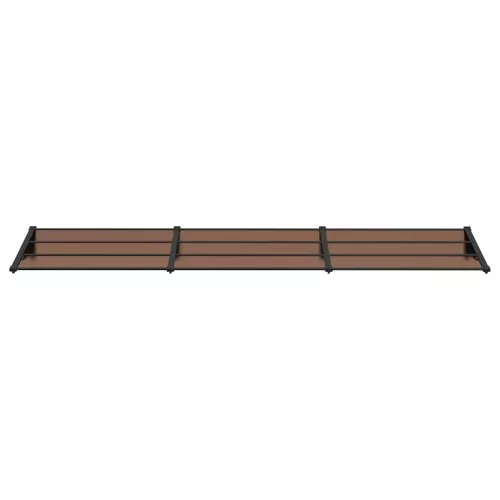  fekete polikarbonát ajtóelőtető 358,5 x 90 cm