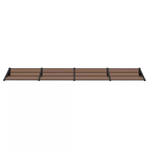  fekete polikarbonát ajtóelőtető 396 x 90 cm