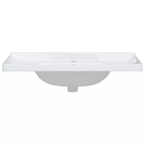  fehér négyszögletű kerámia fürdőszobai mosdókagyló 91,5x48x23cm