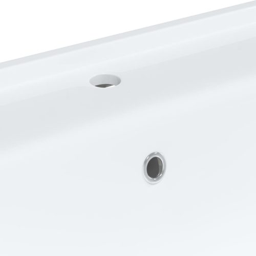  fehér négyszögletű kerámia fürdőszobai mosdókagyló 61x48x19,5cm