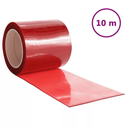  piros PVC ajtófüggöny 200 mm x 2 mm 10 m