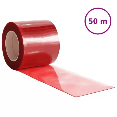  piros PVC ajtófüggöny 200 mm x 2 mm 50 m