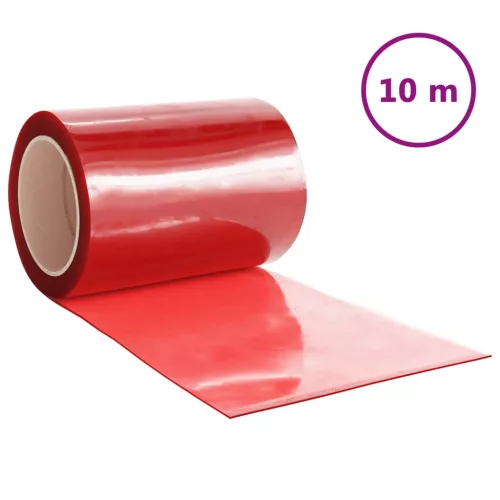  piros PVC ajtófüggöny 300 mm x 3 mm 10 m