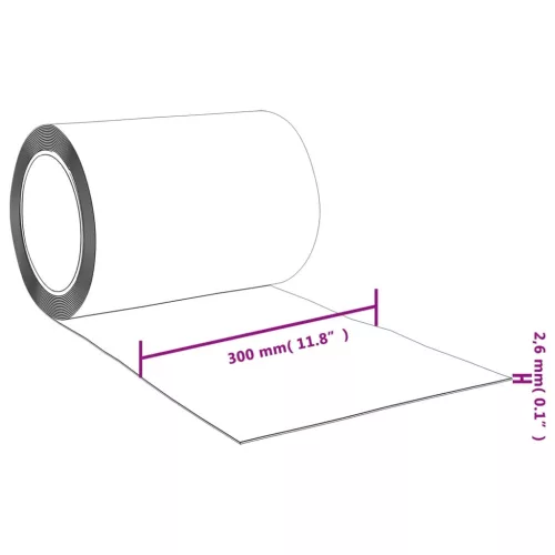  piros PVC ajtófüggöny 300 mm x 3 mm 10 m