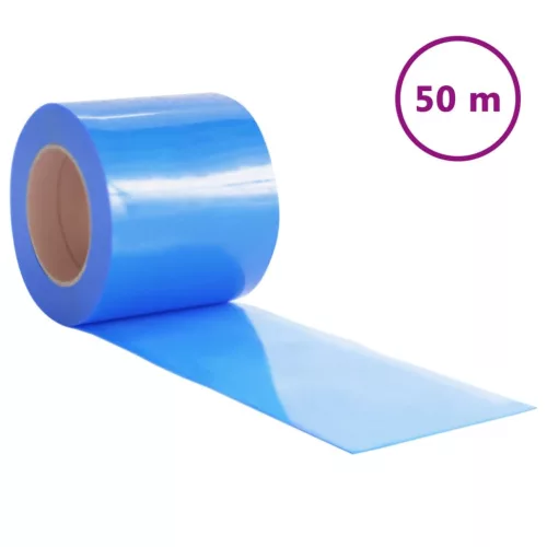  kék PVC ajtófüggöny 200 mm x 2 mm 50 m