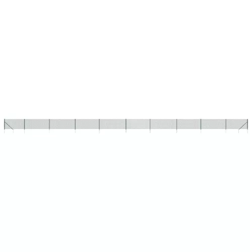  zöld drótkerítés cövekekkel 1,1 x 25 m