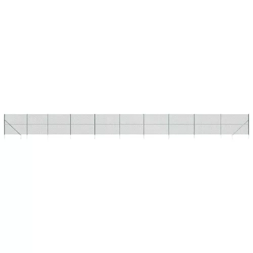  zöld drótkerítés cövekekkel 1,4 x 25 m