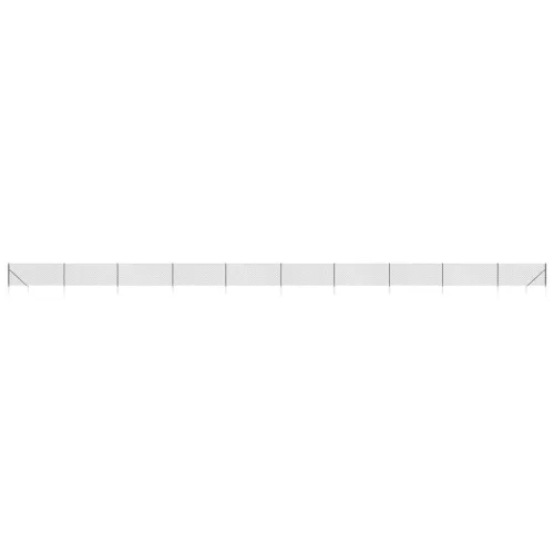  antracitszürke drótkerítés cövekekkel 0,8 x 25 m