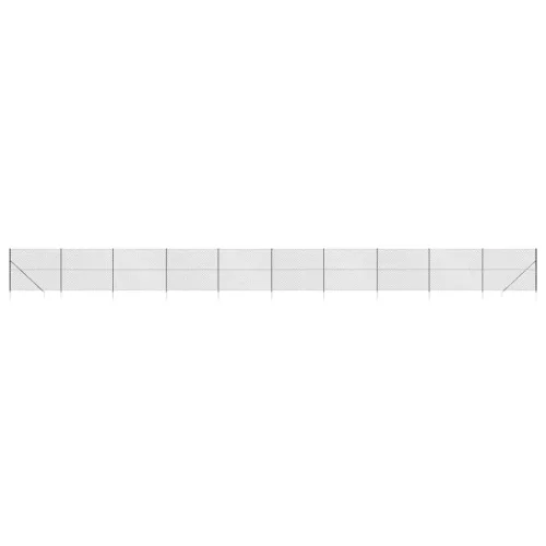  antracitszürke drótkerítés cövekekkel 1,4 x 25 m
